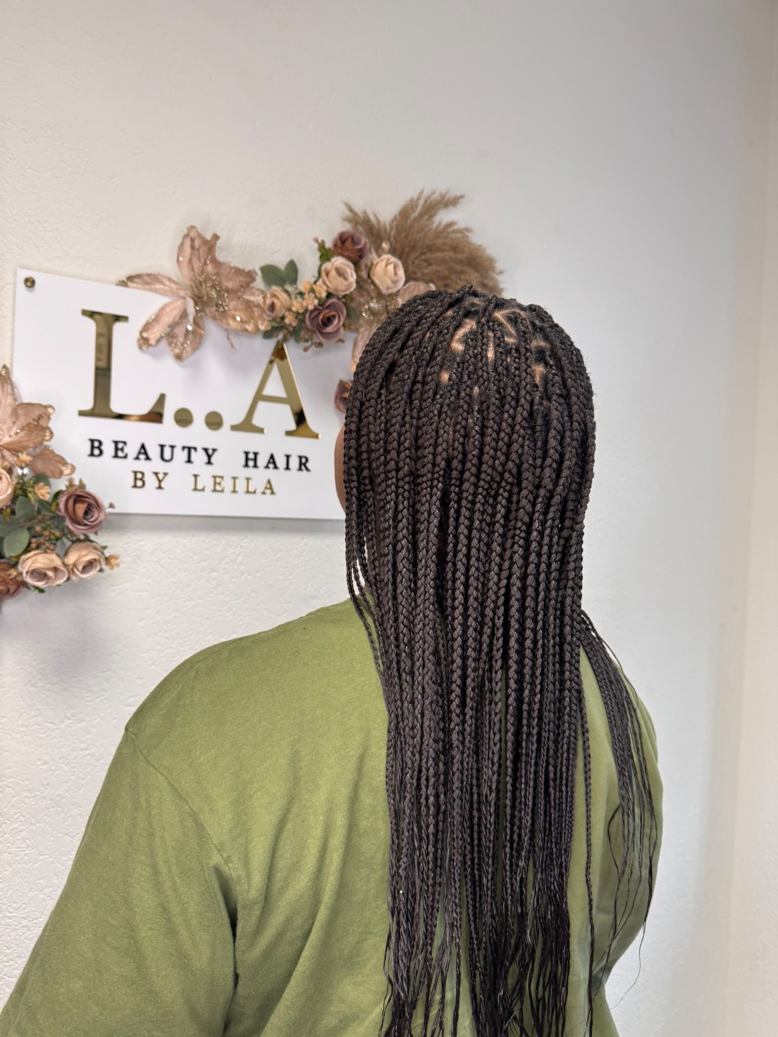 Box braids longues et noires